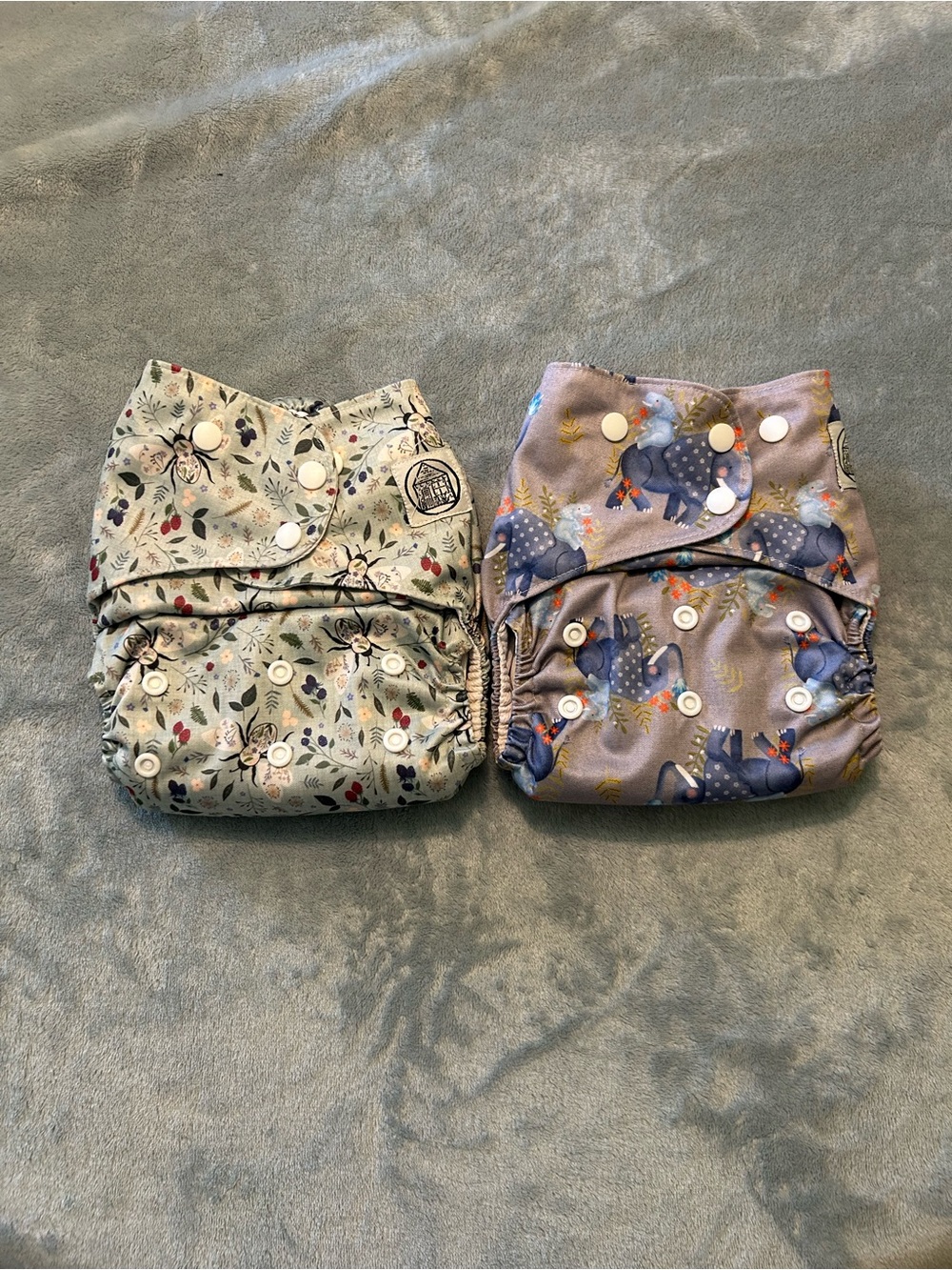 2 Stout House Cloth Diapers (inc. Berry farm)